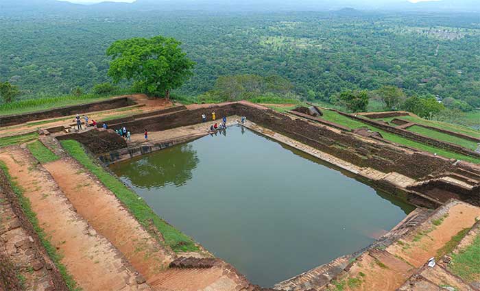 Some fountains still operate well during the rainy season, despite being 16 centuries old.