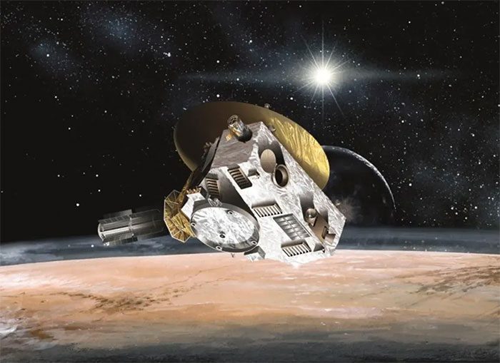 Simulation of NASA's New Horizons spacecraft.