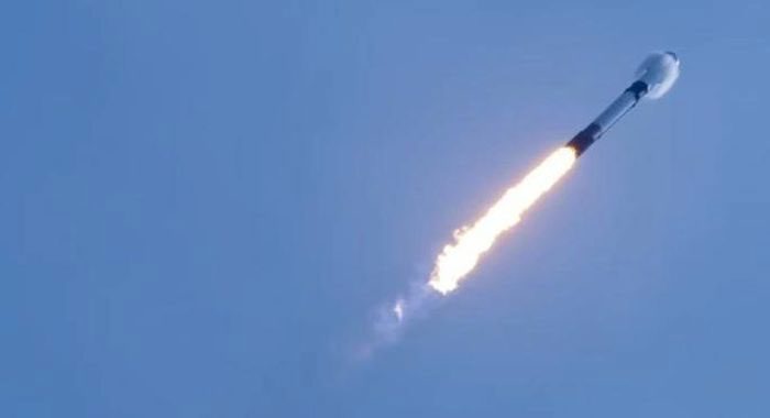 Starlink satellites launched into low Earth orbit.