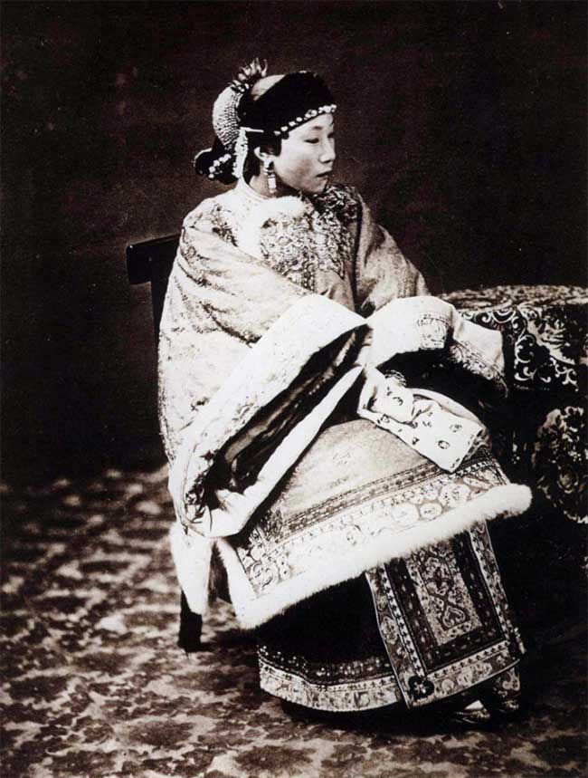 A woman in Shanghai.