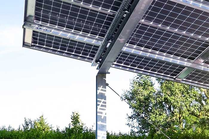 Bifacial solar panels save space while increasing solar power output