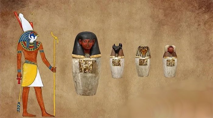 Jars representing protective gods