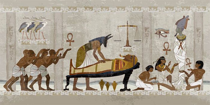 Osiris is the firstborn of Geb and Nut.