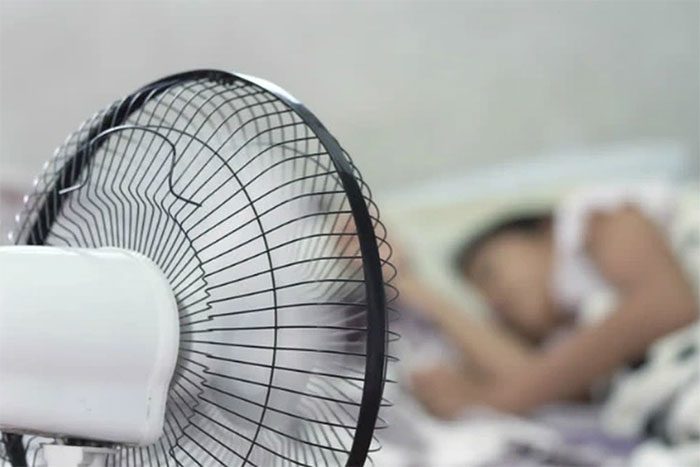 Excessive heat can make using electric fans counterproductive.