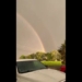 rare sight of rainbow and sunset appearing in the sky 129567