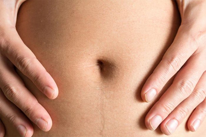 Most smelly belly buttons are due to improper cleaning.