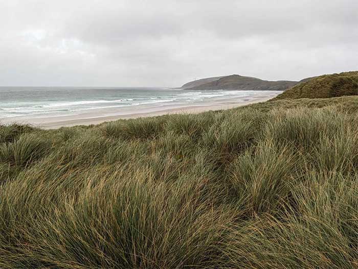 The beach surrounding the airport is stunning