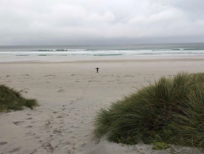 The vast beach surrounding the airport remains beautiful and vibrant