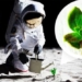 scientists in the success of growing plants on the moon due to earth bacteria 130978