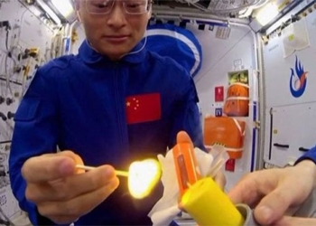 see chinese astronauts light the ball on tian gong space station 130173