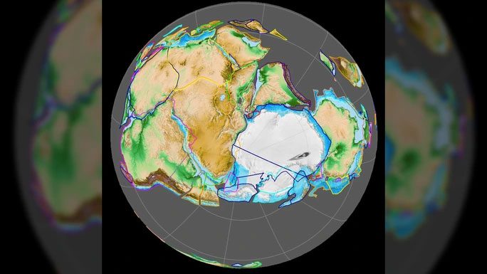 The shattered supercontinent Gondwana