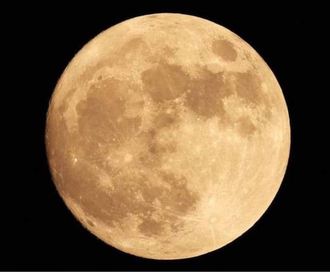 The full moon appears shimmering and enchanting on the 15th day of the seventh lunar month this year.