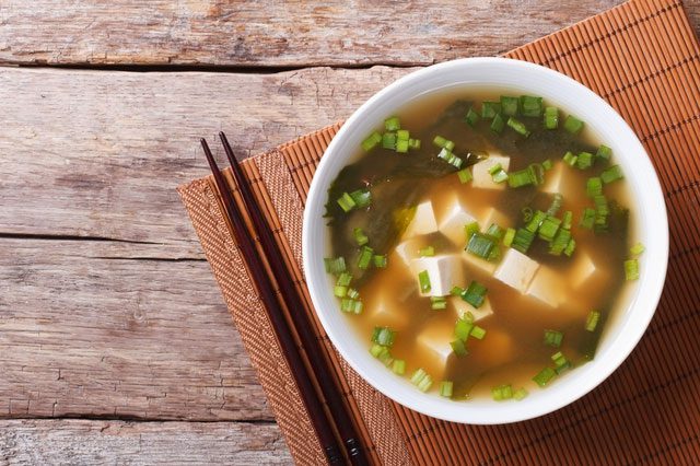 Japanese miso soup.