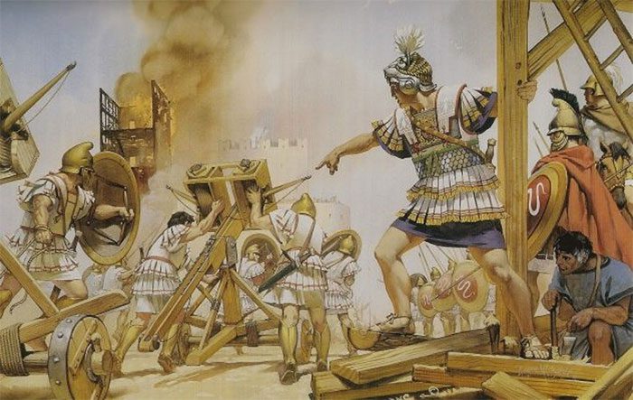 Alexander the Great's forces attacked with... sand.