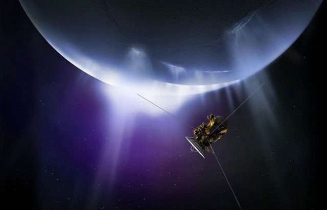Material jets that the Cassini spacecraft frequently encountered