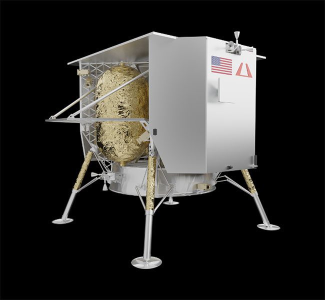Peregrine Lander transporting payloads accurately and safely to lunar orbit
