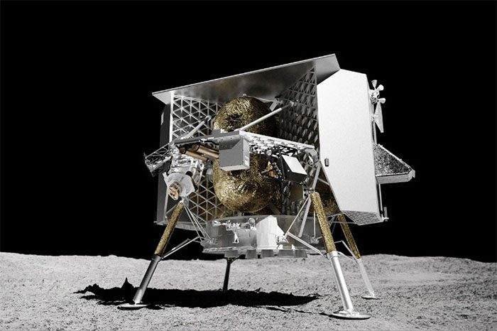 Image of the "Peregrine" Falcon on the Moon.