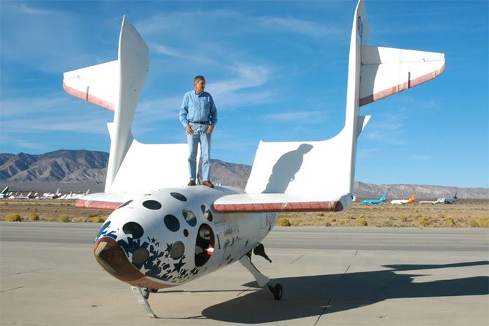 American Aircraft Designer Burt Rutan and SpaceShipOne