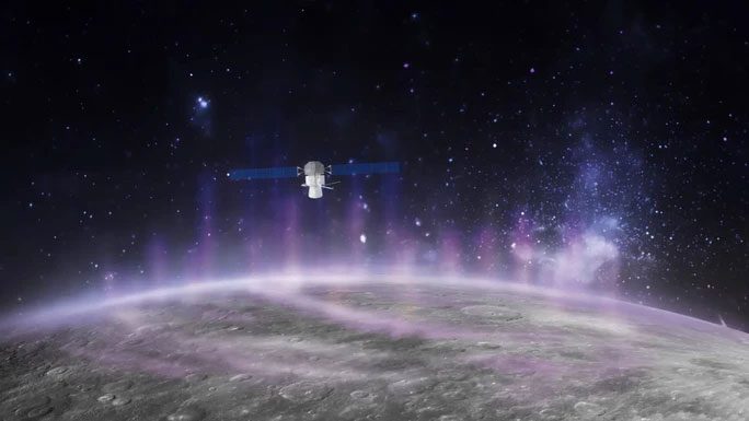BepiColombo spacecraft and Mercury