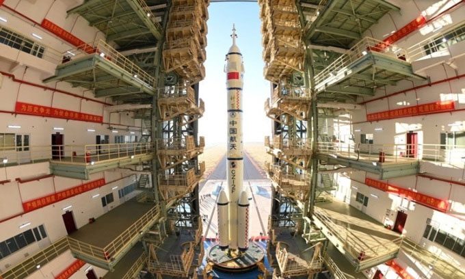 Shenzhou 17 spacecraft will launch on the Long March 2F rocket.