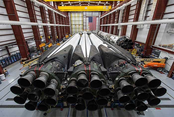 SpaceX's Falcon Heavy rocket with 27 powerful engines can lift nearly 64 tons to LEO.
