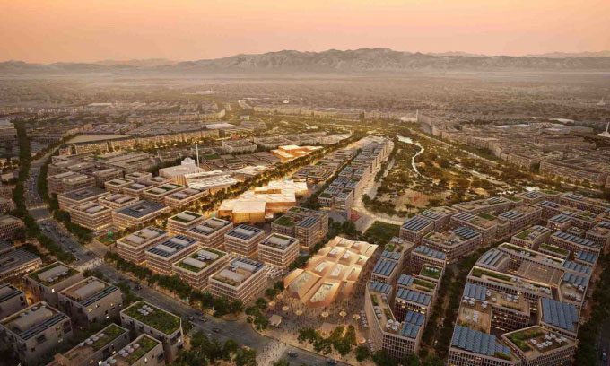 Sultan Haitham smart city spans 14.8km2.