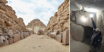 the pyramid of lung danh sahure a new mystery behind wall do 130138