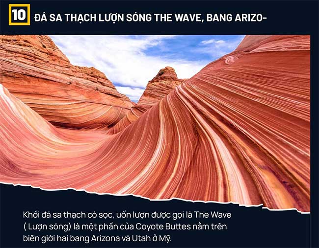 The Wave sandstone formation