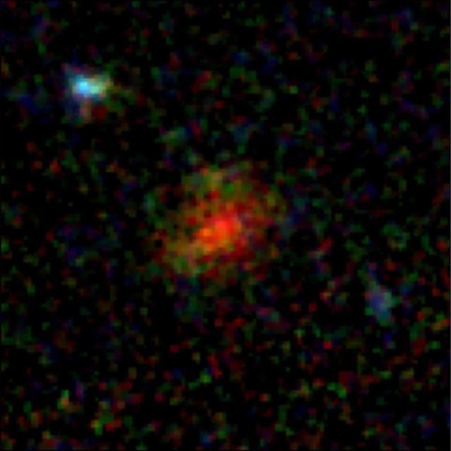 The mysterious object identified as a star-forming galaxy filled with ancient dust