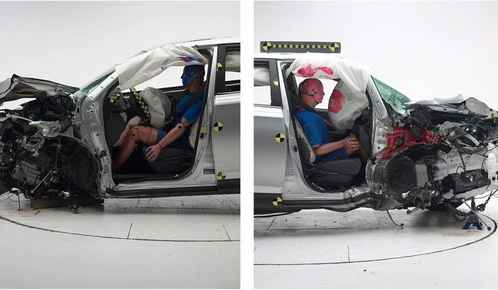 A test of the safety features and durability of cars.
