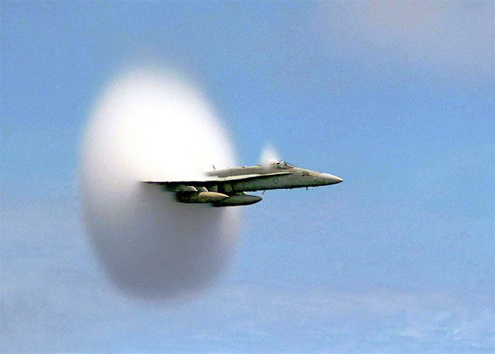 There is a close relationship between Mach speed and the speed of sound.