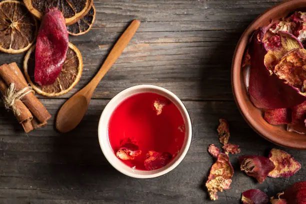 Drinking pomegranate peel tea can prevent the risk of osteoporosis and fractures in postmenopausal women