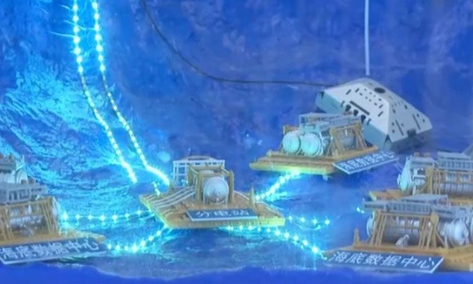 Model of underwater commercial data center.