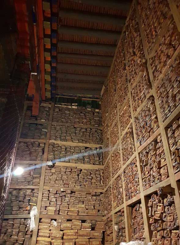 Sakya Monastery is considered the largest repository of Buddhist scriptures written on large palm leaves