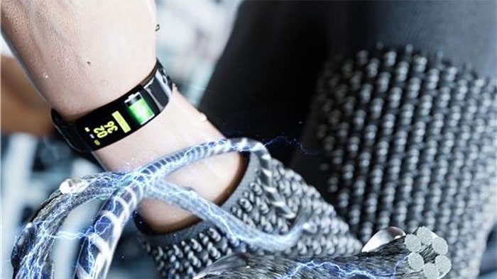 The new fabric developed can generate energy from sweat and body movement.