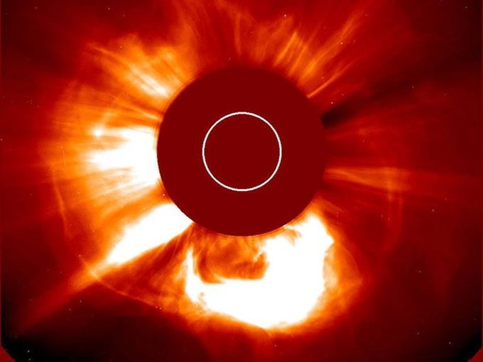 A massive solar flare like this one heralded the solar storm of 1989.