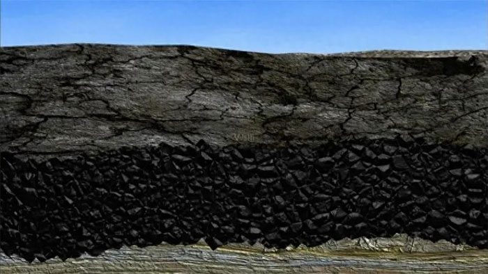 In the peat stage, plant remains are covered by sediments from lakes or rivers