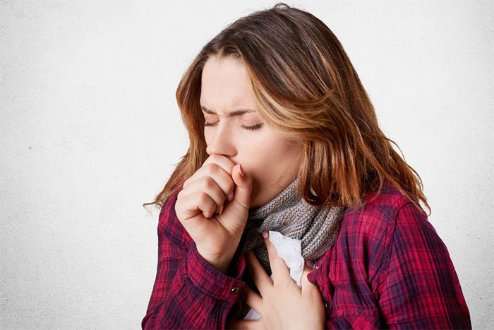 Coughing due to pneumonia can cause pain in the chest, abdomen, or back.