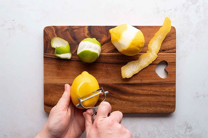 Lemon peel is rich in antioxidants beneficial for health.