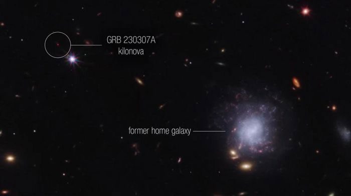 A bright gamma-ray explosion.