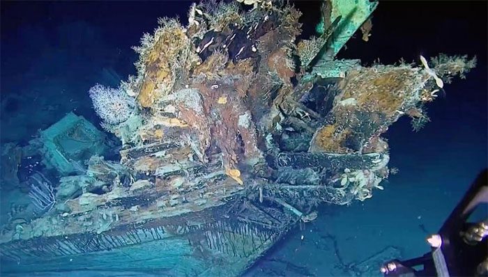Cut from the video showing the wreck of the San Jose off the coast of Cartagena.