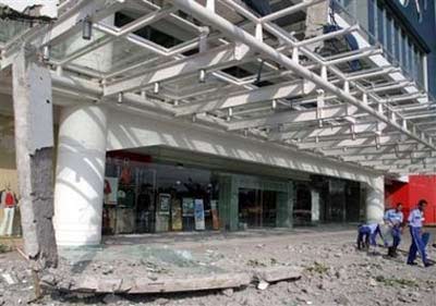 Many high-rise buildings have been severely damaged while others have been flattened.