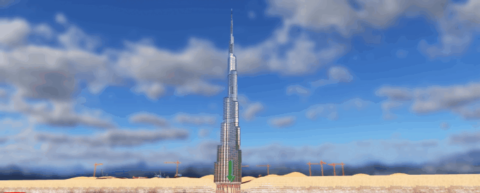 After completion, Burj Khalifa settled only 5 cm.