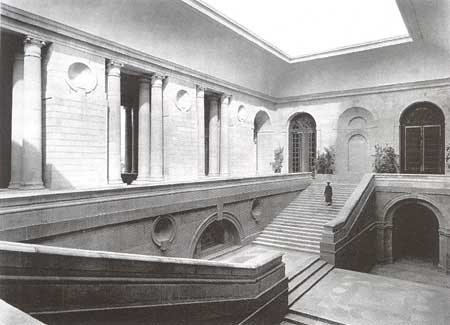 Grand staircase of the Vice Regal Lodge