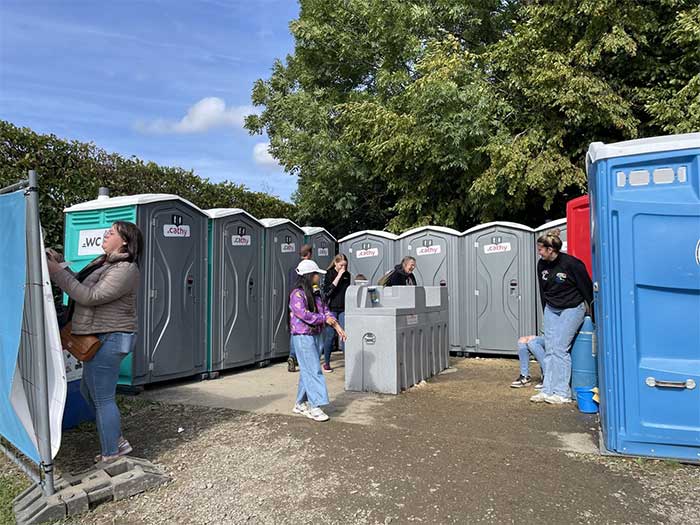 The cabins at the Libramont Agricultural Fair