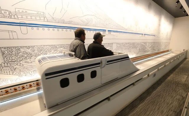 The second floor is where you can experience linear technology.