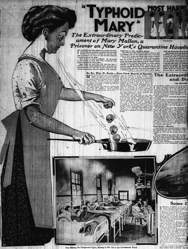 Upon being identified as a carrier, Mary Mallon faced a controversial fate.