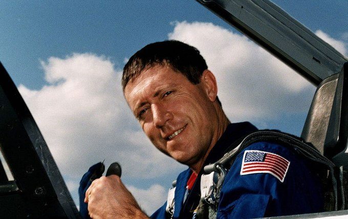 Astronaut Michael A. Baker.