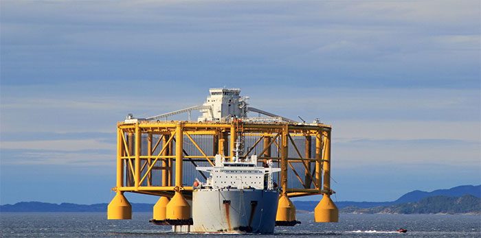 Ocean Farm 1 is the first offshore fish farm in the world.
