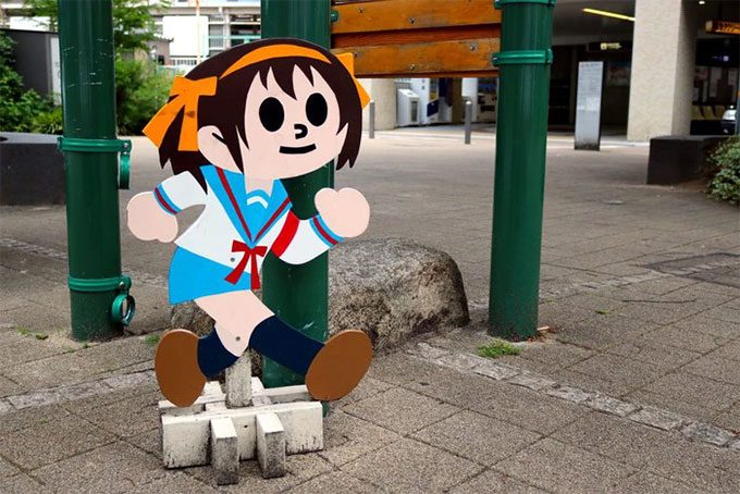 Anime designs often used in local hand-painted signs